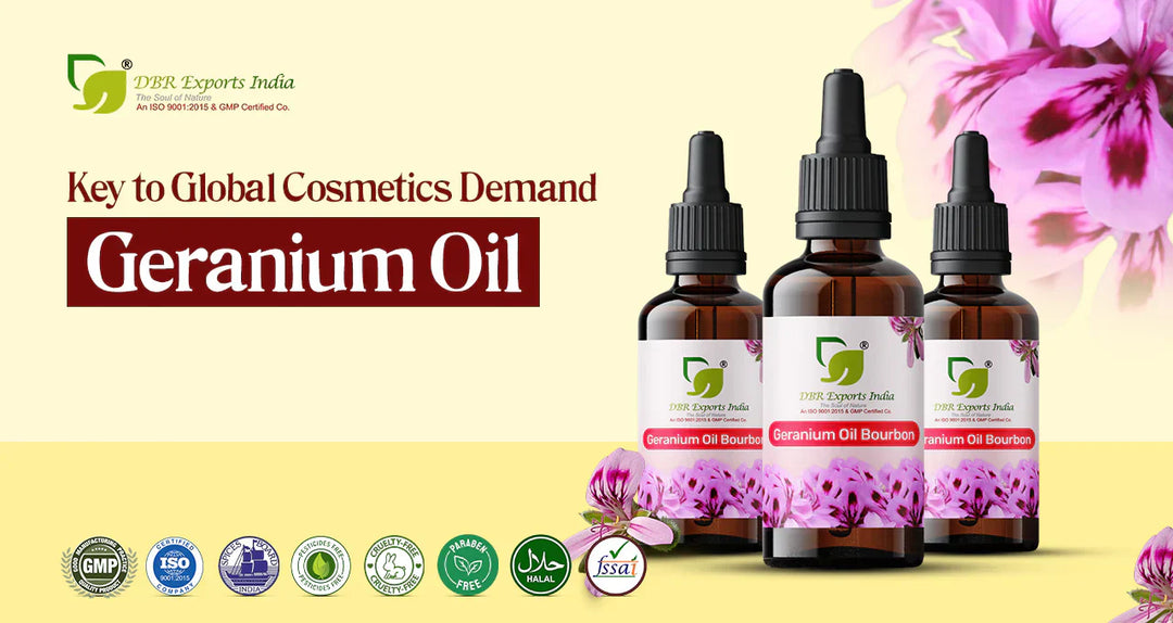 Geranium Oil Suppliers from India: Meeting the Growing Global Demand in Cosmetics