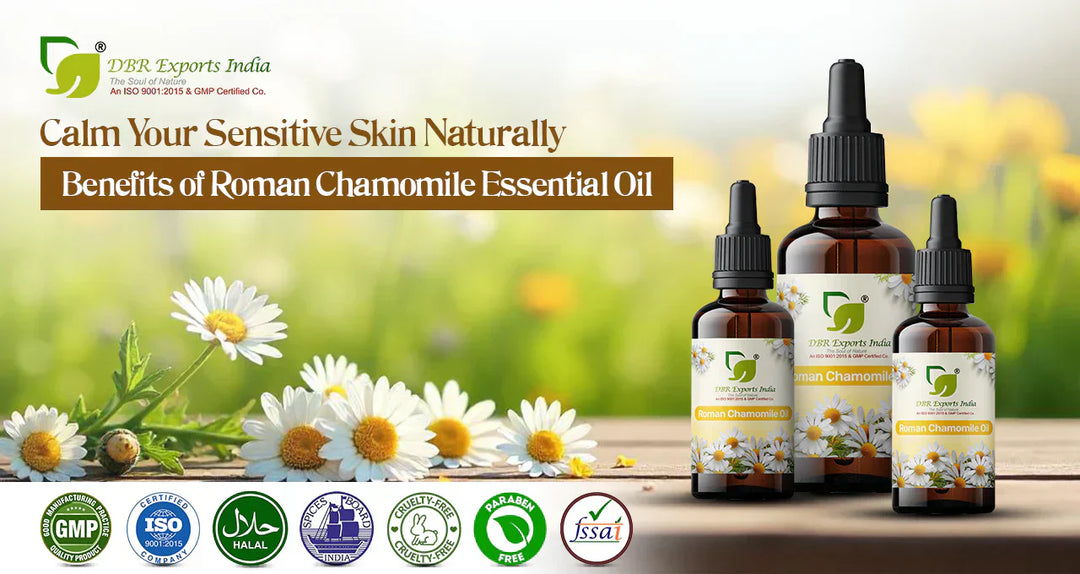 Calm Your Sensitive Skin Naturally: Benefits of Roman Chamomile Essential Oil