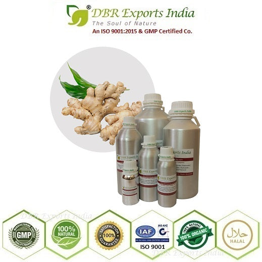 Pure Ginger essential Oil steam distilled