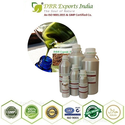 Wild Vetiver Absolute Oil via solvent Extraction